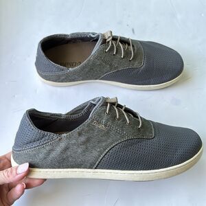 OluKai Nohea Moku‎ Mens Sz 9.5 Slip On Beach Boat Shoes Sneakers Casual Comfort